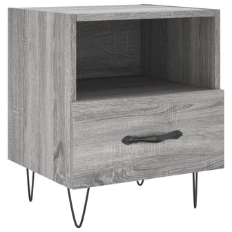 Nachtkastjes 2 st 40x35x47,5 cm bewerkt hout grijs sonoma eiken 8720845910129 6