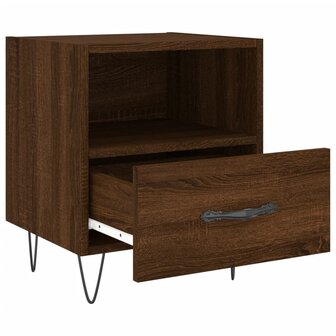 Nachtkastjes 2 st 40x35x47,5 cm bewerkt hout bruin eikenkleur 8720845910143 5