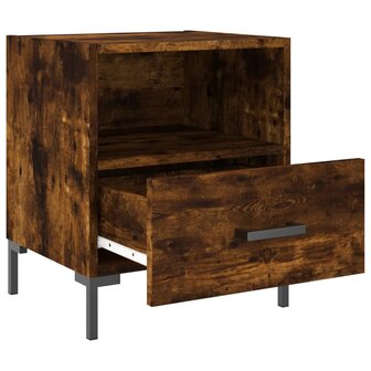 Nachtkastjes 2 st 40x35x47,5 cm bewerkt hout gerookt eikenkleur 8720845910266 5