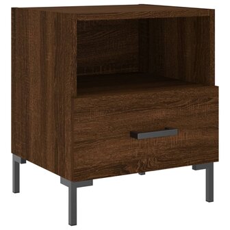 Nachtkastjes 2 st 40x35x47,5 cm bewerkt hout bruin eikenkleur 8720845910303 6