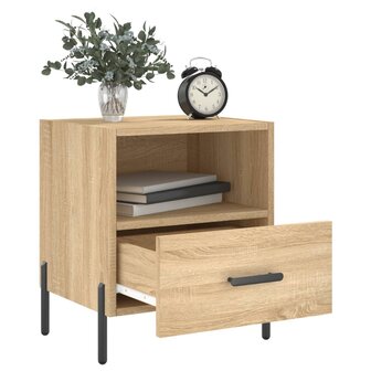 Nachtkastjes 2 st 40x35x47,5 cm bewerkt hout sonoma eikenkleur 8720845910389 3