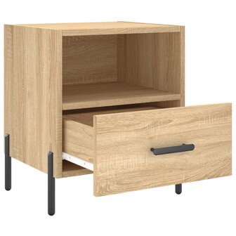 Nachtkastjes 2 st 40x35x47,5 cm bewerkt hout sonoma eikenkleur 8720845910389 5