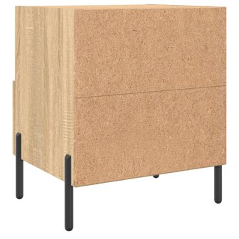 Nachtkastjes 2 st 40x35x47,5 cm bewerkt hout sonoma eikenkleur 8720845910389 9