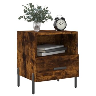 Nachtkastjes 2 st 40x35x47,5 cm bewerkt hout gerookt eikenkleur 8720845910426 4