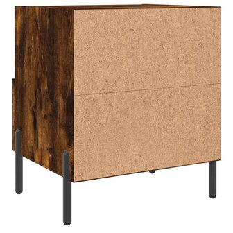 Nachtkastjes 2 st 40x35x47,5 cm bewerkt hout gerookt eikenkleur 8720845910426 9