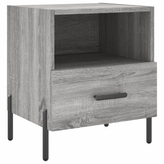 Nachtkastjes 2 st 40x35x47,5 cm bewerkt hout grijs sonoma eiken 8720845910440 6