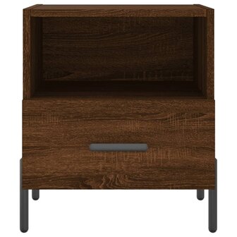 Nachtkastjes 2 st 40x35x47,5 cm bewerkt hout bruin eikenkleur 8720845910464 7