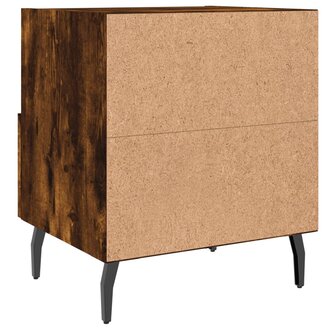 Nachtkastjes 2 st 40x35x47,5 cm bewerkt hout gerookt eikenkleur 8720845910587 9