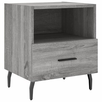 Nachtkastjes 2 st 40x35x47,5 cm bewerkt hout grijs sonoma eiken 8720845910600 6