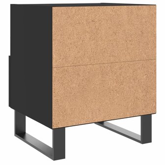 Nachtkastjes 2 st 40x35x47,5 cm bewerkt hout zwart 8720845910662 9