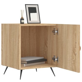 Nachtkastjes 2 st 40x40x50 cm bewerkt hout sonoma eikenkleurig 8720845910860 3