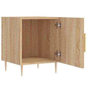 Nachtkastjes 2 st 40x40x50 cm bewerkt hout sonoma eikenkleurig 8720845911188 8