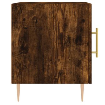 Nachtkastjes 2 st 40x40x50 cm bewerkt hout gerookt eikenkleurig 8720845911225 7