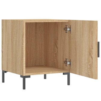 Nachtkastjes 2 st 40x40x50 cm bewerkt hout sonoma eikenkleurig 8720845911508 6