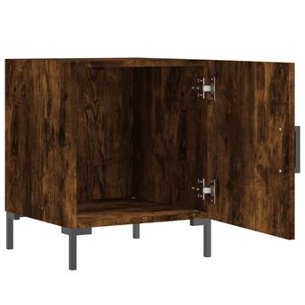 Nachtkastjes 2 st 40x40x50 cm bewerkt hout gerookt eikenkleurig 8720845911546 6