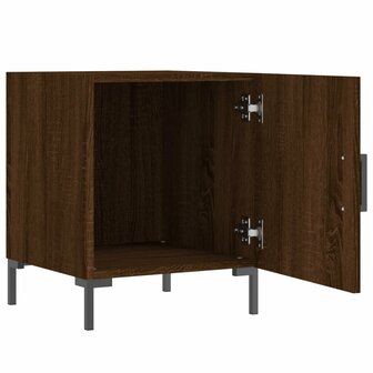 Nachtkastjes 2 st 40x40x50 cm bewerkt hout bruin eikenkleur 8720845911584 6