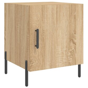 Nachtkastje 40x40x50 cm bewerkt hout sonoma eikenkleurig 8720845911652 2