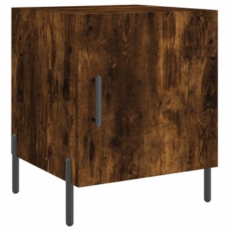 Nachtkastjes 2 st 40x40x50 cm bewerkt hout gerookt eikenkleurig 8720845911706 5