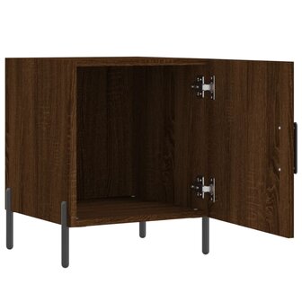 Nachtkastjes 2 st 40x40x50 cm bewerkt hout bruin eikenkleur 8720845911744 8