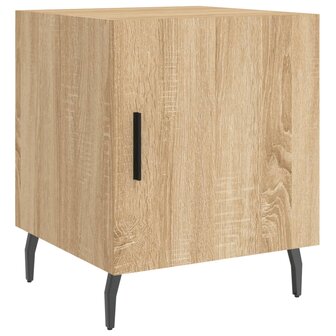 Nachtkastjes 2 st 40x40x50 cm bewerkt hout sonoma eikenkleurig 8720845911829 6