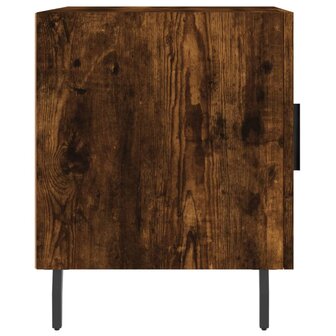 Nachtkastjes 2 st 40x40x50 cm bewerkt hout gerookt eikenkleurig 8720845911867 8