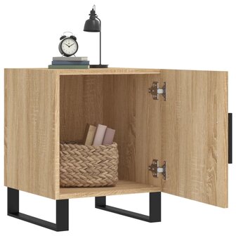 Nachtkastjes 2 st 40x40x50 cm bewerkt hout sonoma eikenkleurig 8720845911980 3