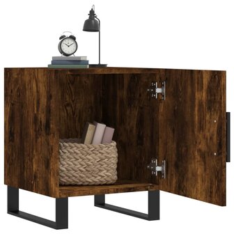 Nachtkastjes 2 st 40x40x50 cm bewerkt hout gerookt eikenkleurig 8720845912024 3