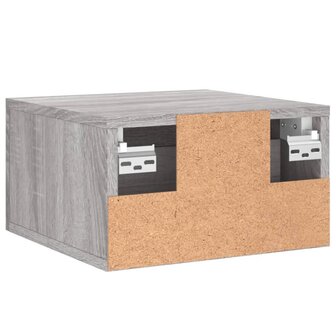 Nachtkastjes 2 st wandgemonteerd 35x35x20 cm grijs sonoma eiken 8720845946265 9