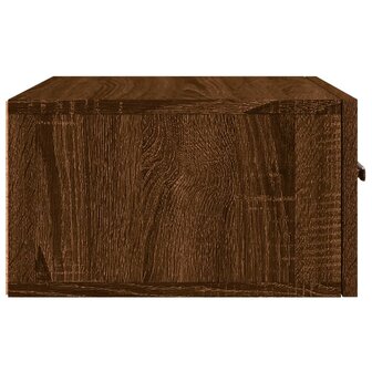 Nachtkastjes 2 st wandgemonteerd 35x35x20 cm bruin eikenkleur 8720845946920 8