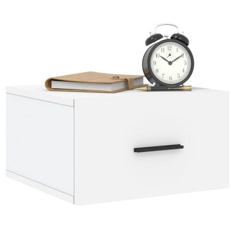 Nachtkastjes 2 st wandgemonteerd 35x35x20 cm wit 8720845946944 3