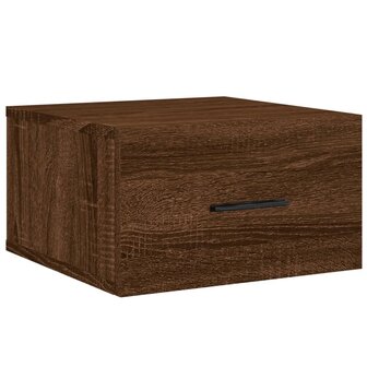 Nachtkastjes 2 st wandgemonteerd 35x35x20 cm bruin eikenkleur 8720845947088 5