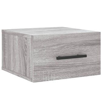 Nachtkastjes 2 st wandgemonteerd 35x35x20 cm grijs sonoma eiken 8720845947224 5