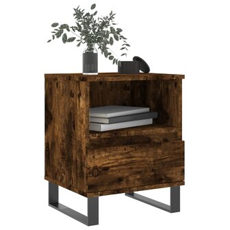 Nachtkastjes 2 st 40x35x50 cm bewerkt hout gerookt eikenkleurig 8721012110304 3