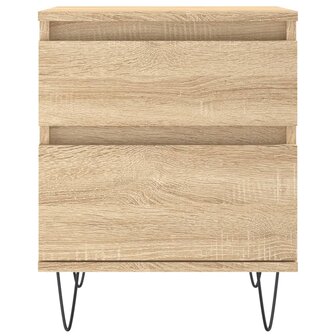 Nachtkastje 40x35x50 cm bewerkt hout sonoma eikenkleurig 8721012110571 5