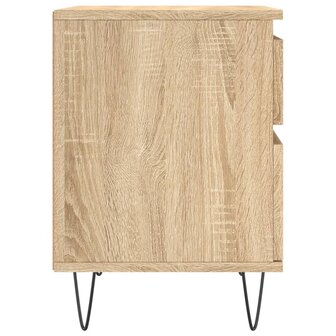 Nachtkastje 40x35x50 cm bewerkt hout sonoma eikenkleurig 8721012110571 7