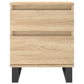 Nachtkastje 40x35x50 cm bewerkt hout sonoma eikenkleurig 8721012110731 5