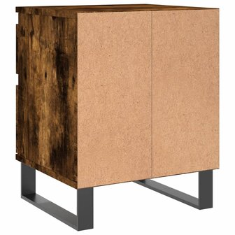 Nachtkastjes 2 st 40x35x50 cm bewerkt hout gerookt eikenkleurig 8721012110786 9