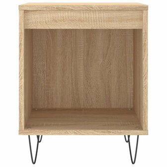 Nachtkastje 40x35x50 cm bewerkt hout sonoma eikenkleurig 8721012111059 4