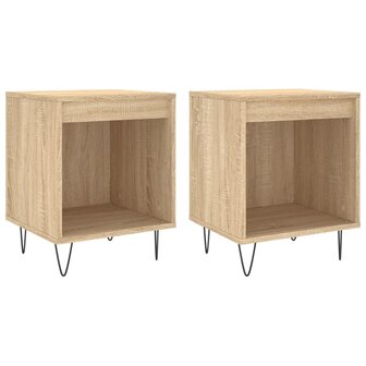 Nachtkastjes 2 st 40x35x50 cm sonoma eikenkleurig 8721012111066 2