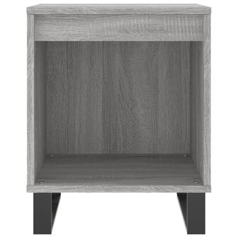 Nachtkastje 40x35x50 cm bewerkt hout grijs sonoma eikenkleurig 8721012111271 4