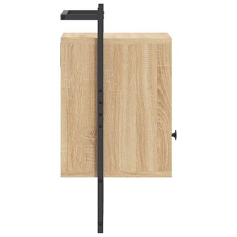 Nachtkastjes 2 st wandgemonteerd 40x30x61 cm hout sonoma eiken 8720845915995 8