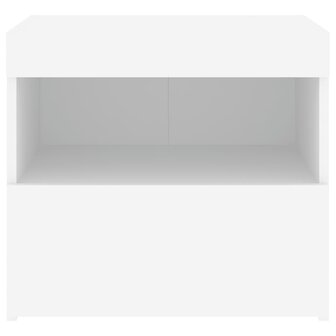 Nachtkastje met LED-verlichting 50x40x45 cm wit 8721012253476 8