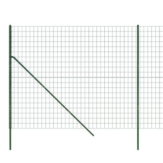 Draadgaashek 1,8x10 m gegalvaniseerd staal groen 8720845778101 4