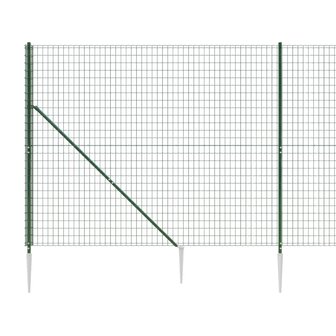 Draadgaashek met grondankers 1,4x25 m groen 8720845778484 4