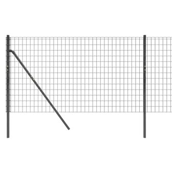 Draadgaashek 0,8x10 m gegalvaniseerd staal antracietkleurig 8720845779337 4