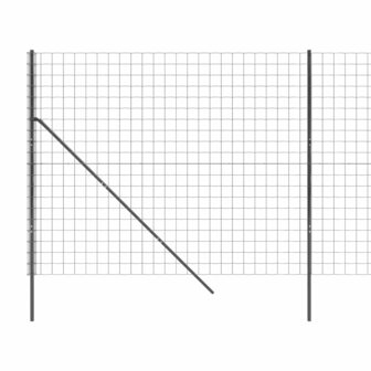 Draadgaashek 1,6x25 m gegalvaniseerd staal antracietkleur 8720845779771 4