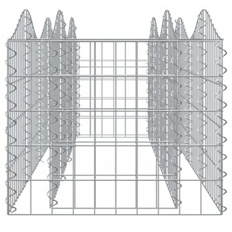 Schanskorf gewelfd verhoogd 200x50x50 cm gegalvaniseerd ijzer 8720845652050 4