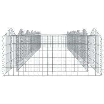 Schanskorf gewelfd verhoogd 600x100x50 cm gegalvaniseerd ijzer 8720845652159 4