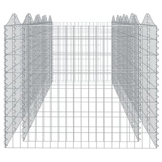 Schanskorf gewelfd verhoogd 400x100x100 cm gegalvaniseerd ijzer 8720845652180 4