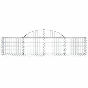 Schanskorven 6 st gewelfd 200x30x40/60 cm gegalvaniseerd ijzer 8720845566340 4